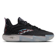A pair of black 'Kai 2 "Muse"' basketball shoes with blue and red accents, designed for men.