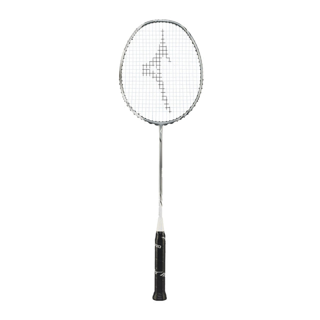 Mizuno Speedflex 9.0 Feel Badminton racket with a black handle on a white background