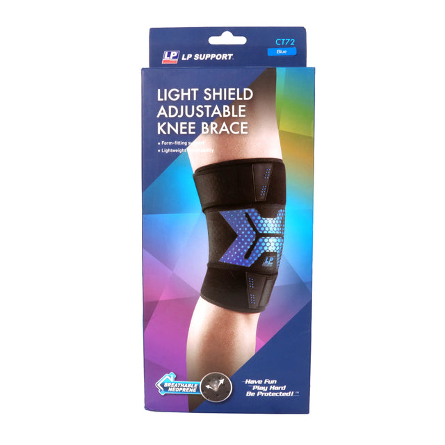 Lp Support Light Shield Adjustable Knee Brace Bl Fs