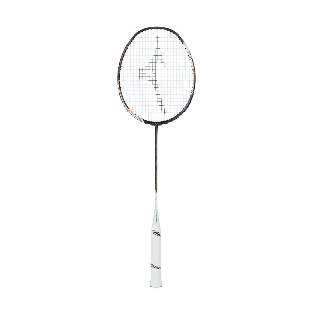 Mizuno Bf Caliber S-Pro W/Fc  badminton racket with a V-frame design and a logo in the center.