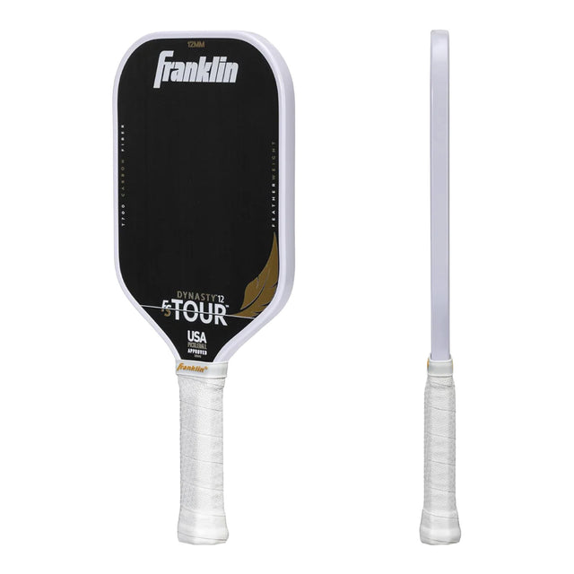 Pickleball paddle with Franklin branding on a white background