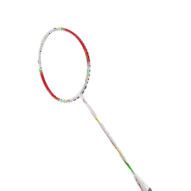 Mizuno Turboblade 587 Badminton racket with a colorful design on a white background