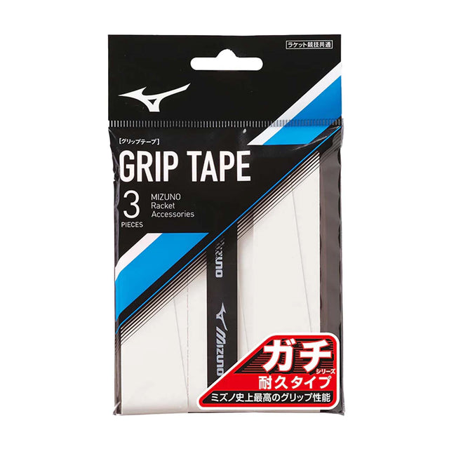 Packaged Mizuno grip tape with white tape inside on a white background