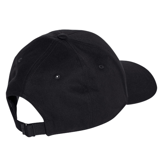 Black baseball cap on a white background