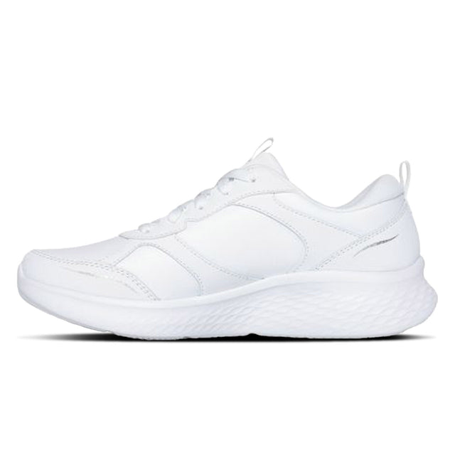 White athletic shoe on a white background
