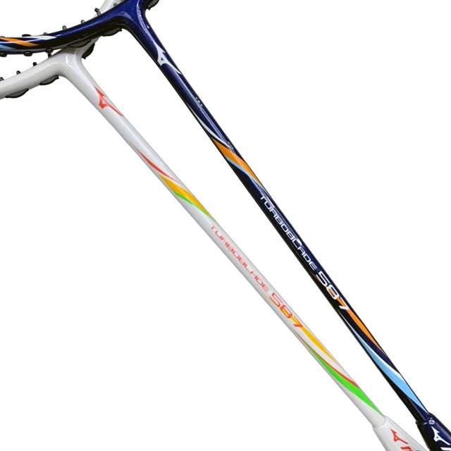 Mizuno Turboblade 587 with colorful design on a white background