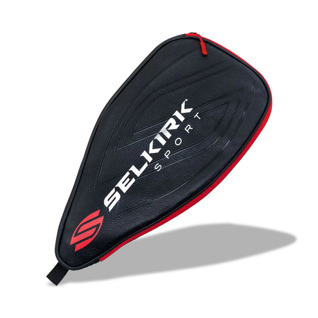 Black and red Selkirk Sport paddle case on a white background