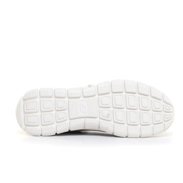 White sneaker sole on a white background