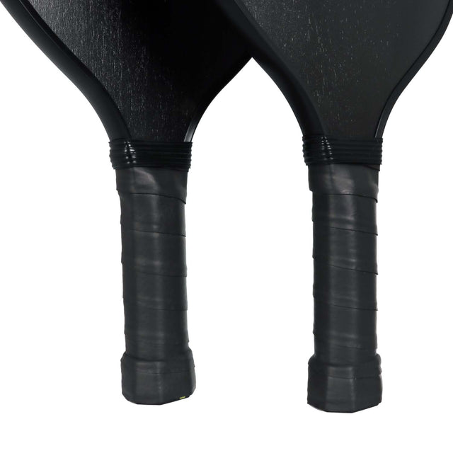 Black Knight Bk Ebony Wooden Pickle Ball Paddle Set - Bottom Closeup