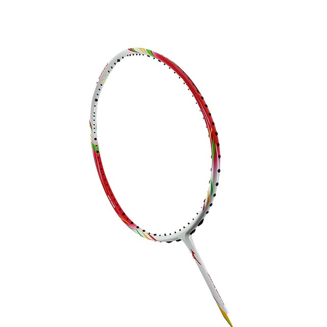 Mizuno Turboblade 587 Badminton racket with a colorful design on a white background
