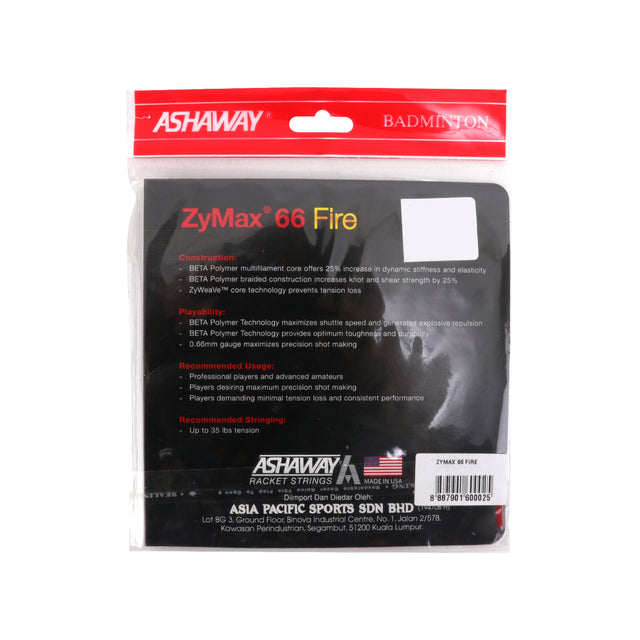 Ashaway Zymax 66 Fire