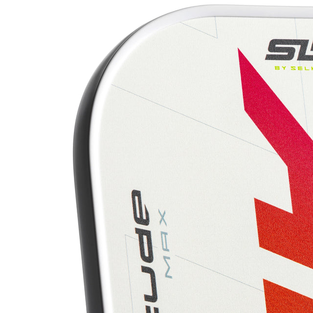 Close-up of a sports equipment with branding on a white background