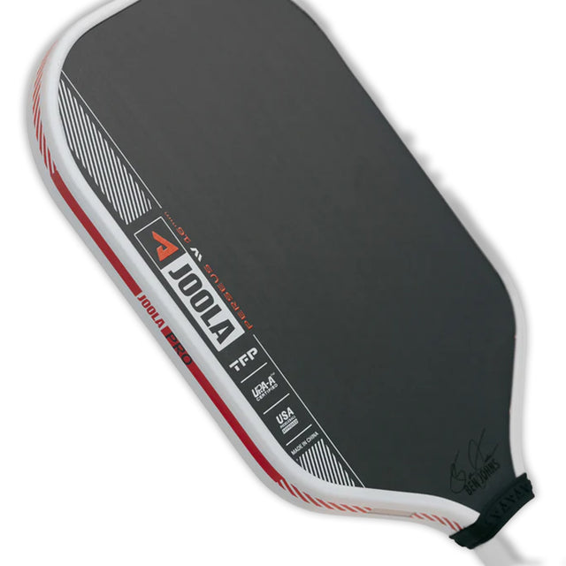 Pickleball paddle with JOOLA branding on a white background