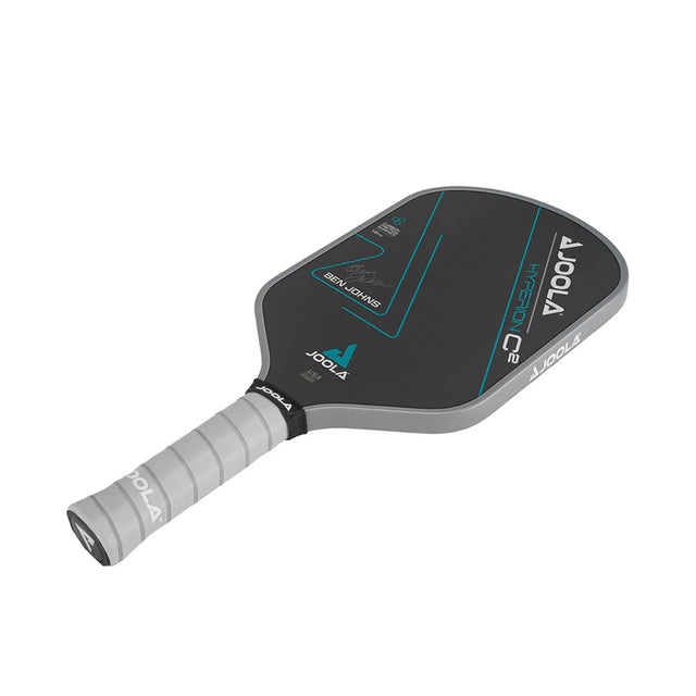 Pickleball paddle with Joola branding on a white background