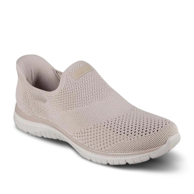 Beige slip-on sneaker on a white background