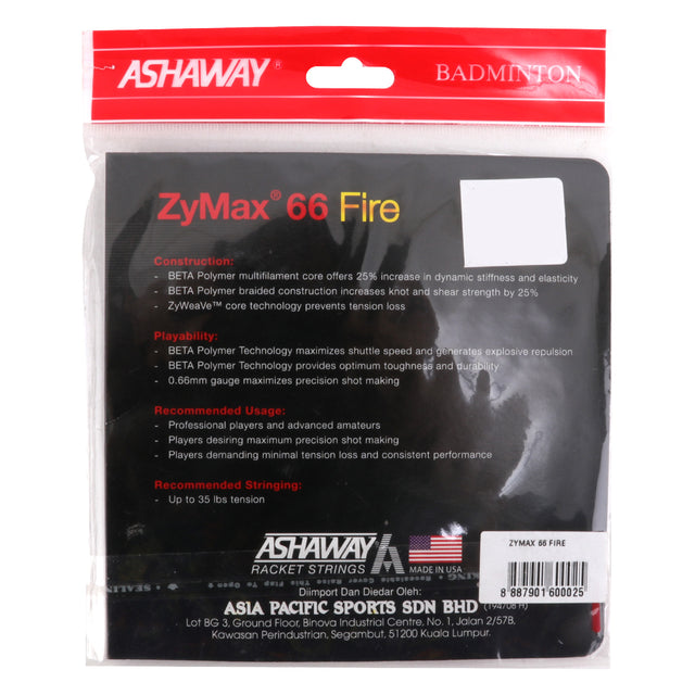 Ashaway Zymax 66 Fire
