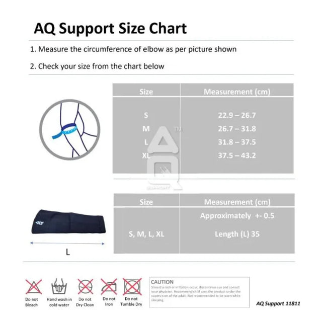 AQ 11811 Extended Elastic Elbow Support
