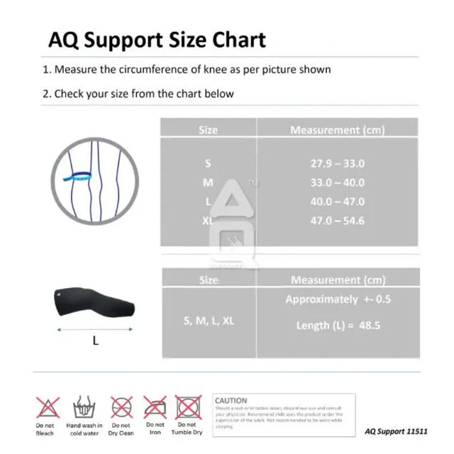 AQ 11511 Extended Elastic Knee Support