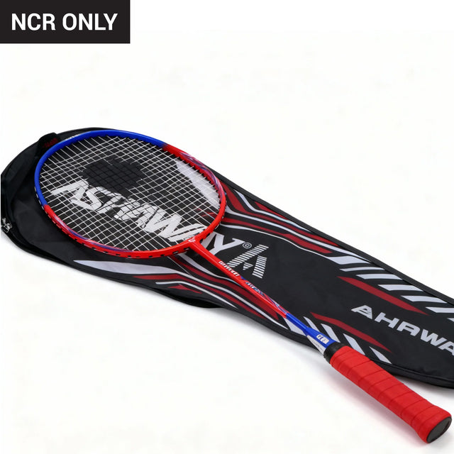 Ashaway Am 12Sq Red With Cover Badminton Racket