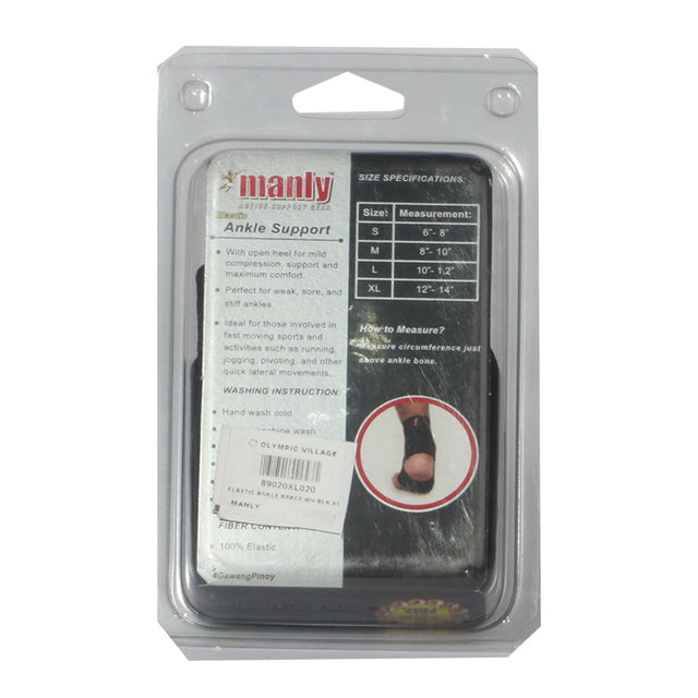 Manly Elastic Ankle Brace 4In