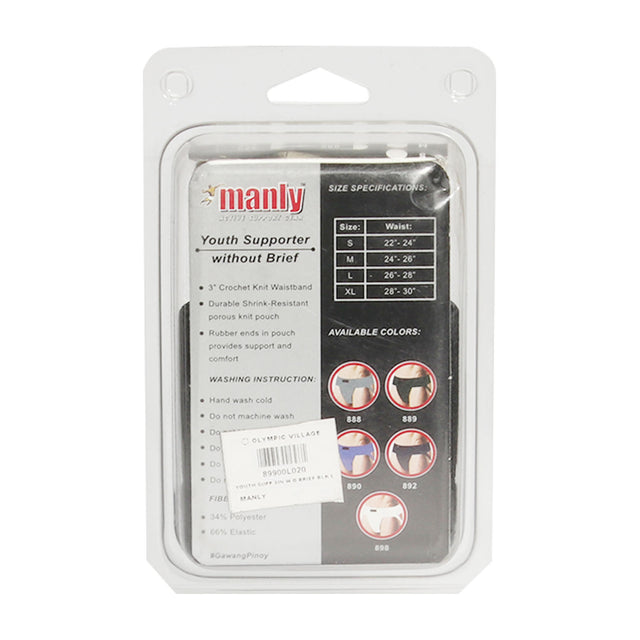 Manly Youth Supp 3In Cotton W/O Brief