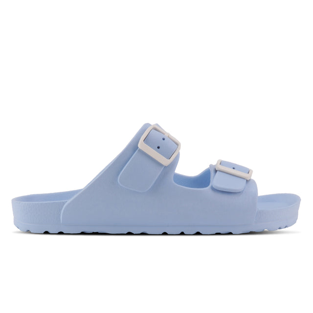 A pair of light blue Outland Minnesota sandals made of EVA material, displayed on a white background.