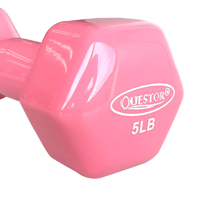 Questor Rubberized Dumbbell (5Lbs)