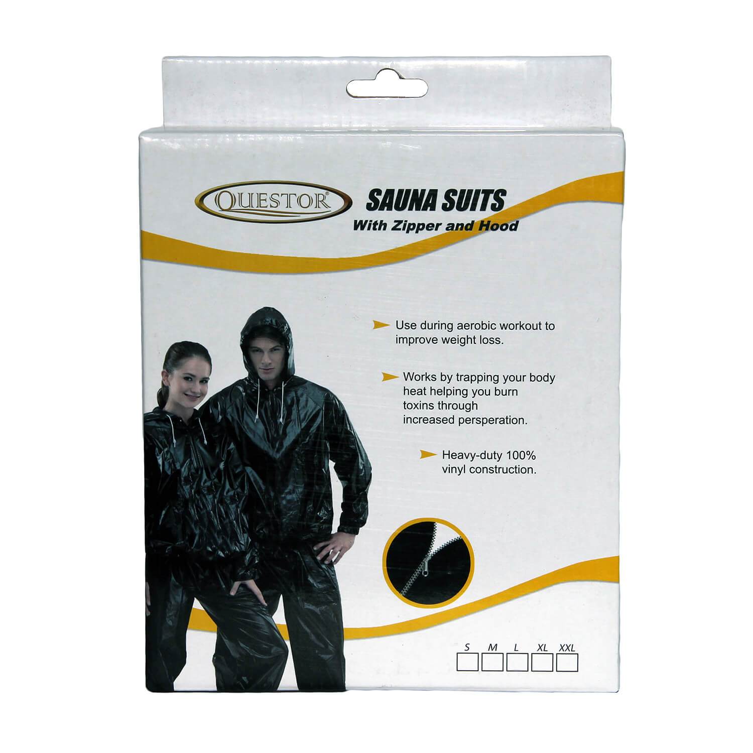 Sauna suit with zipper on sale