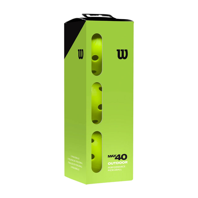 Wilson Max 40 Outdoor Pickle Ball 3 Pack