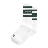 Wilson U Crew Stripe Script Socks