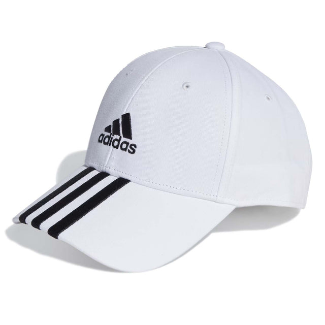 3 Stripe Cotton Twill Baseball Cap