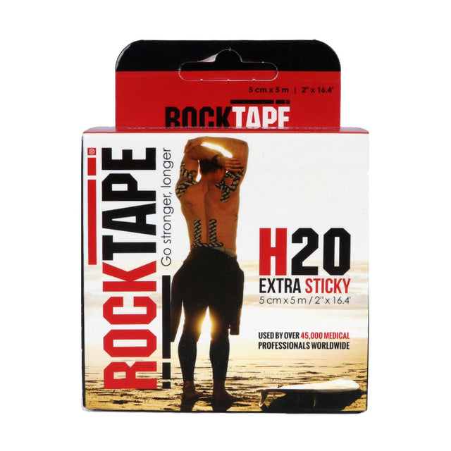 H20 Kinesiology Tape 5Cmx5M Blk