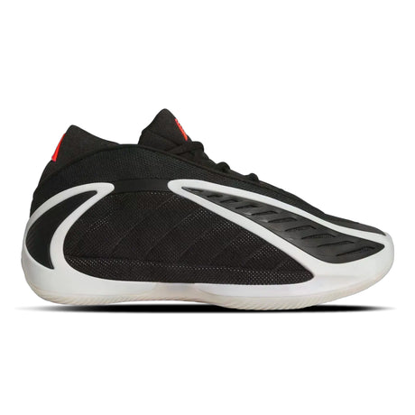 Black and white athletic shoe on a white background