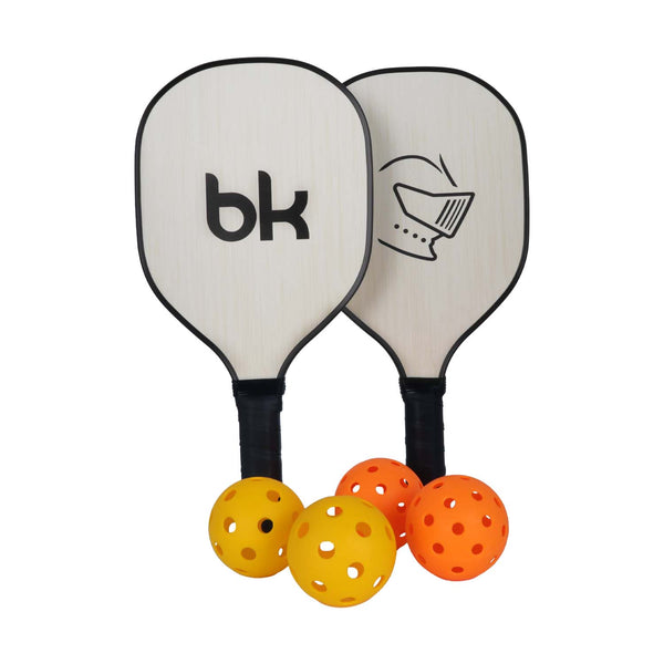 Bk Nature Wooden Pickle Ball Paddle Set