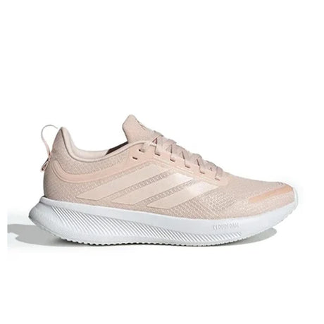 Pink Adidas running shoe on a white background