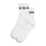 Wilson U Quarter Top Stripe Logo Socks