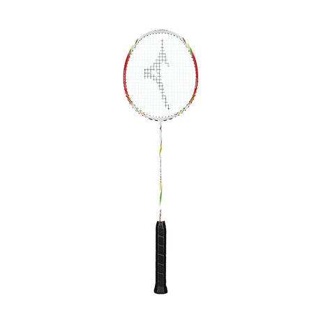Mizuno Turboblade 587 Badminton racket with colorful design on a white background