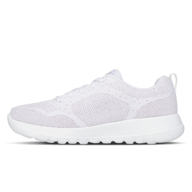White athletic shoe on a white background