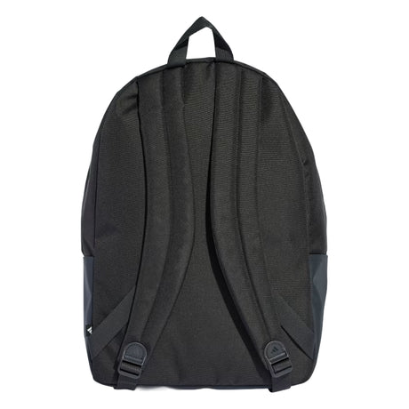 Black backpack on a white background