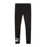 Black leggings with Puma logo on a white background