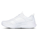 White athletic shoe on a white background