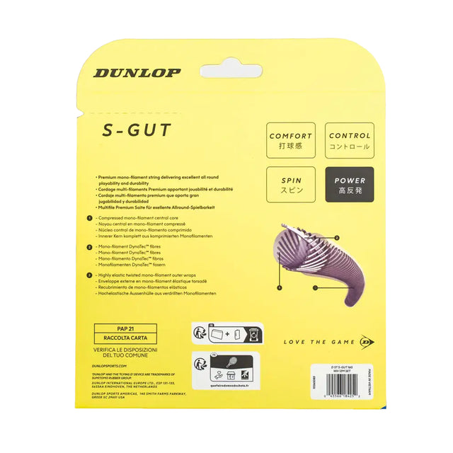 Dunlop D Tac S-Gut Atp Tour 16G 12M Set