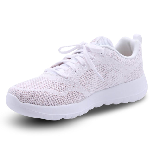 White athletic shoe on a white background