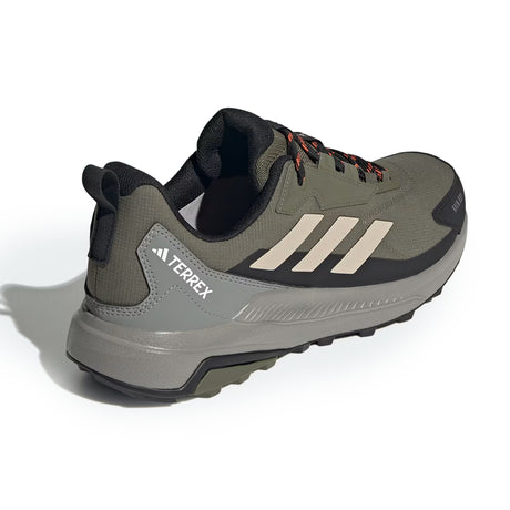 Gray Adidas Terrex sneaker on a white background