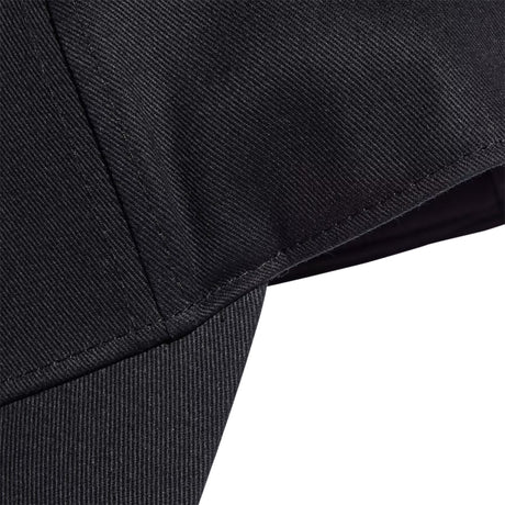 Close-up of a black garment with a white background