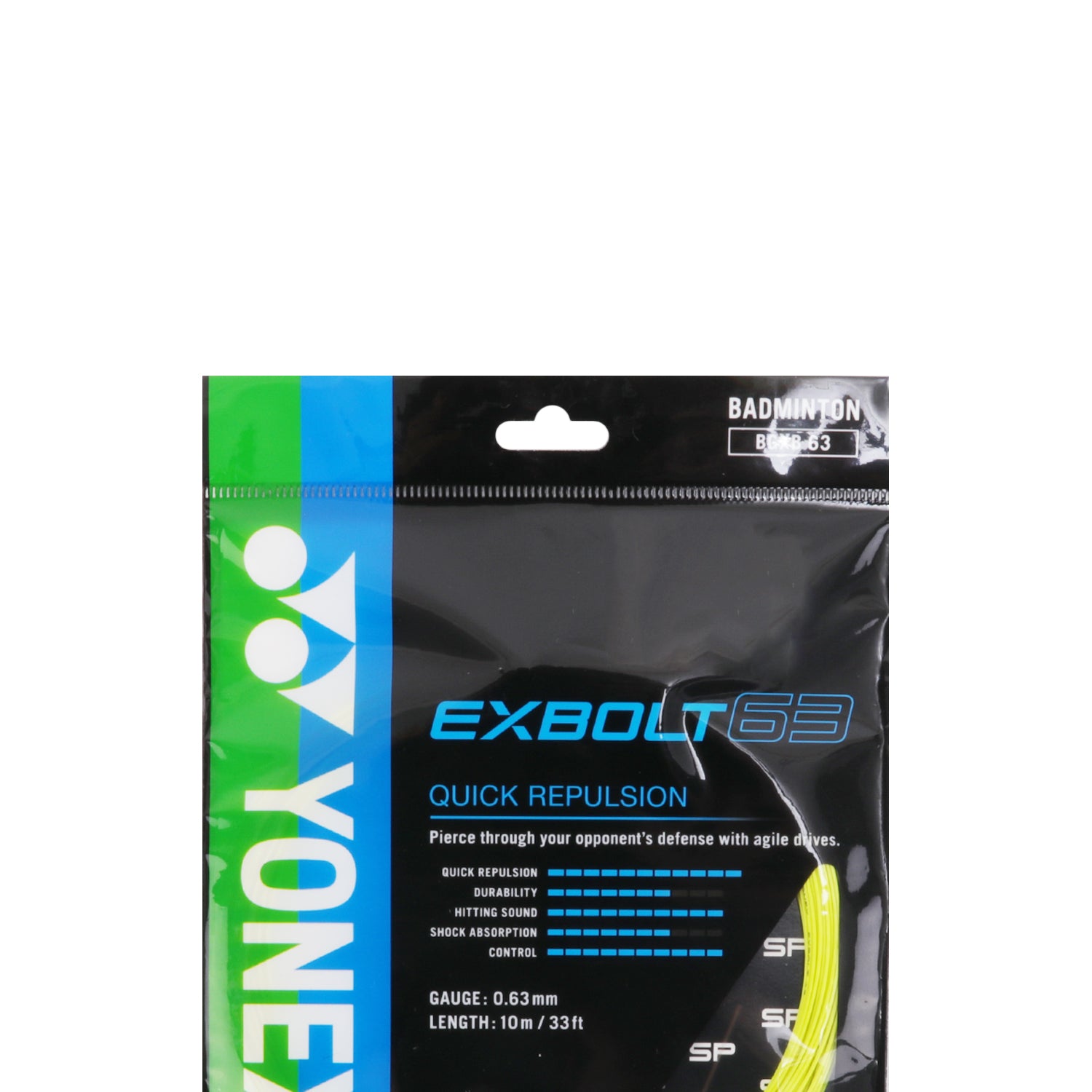 Yonex Bg 63 Exbolt Strings – Olympic Village United Yonex Bg 63 Exbolt Strings – Olympic Village United