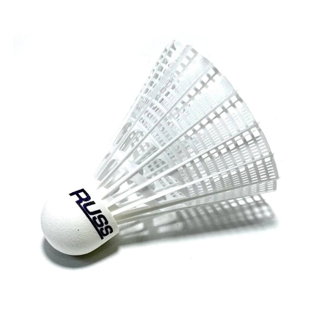 Russ 168 Wht 6 Synthetic Shuttlecocks