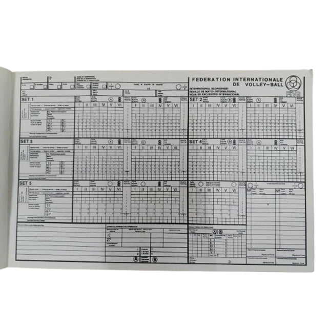 K-Sports Volleyball Scorebook Big