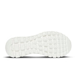 White shoe sole with textured pattern on a white background