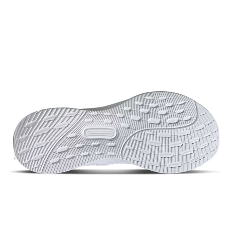 Close-up of a white shoe sole on a white background